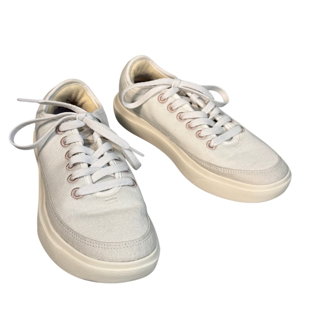 Allbirds Canvas Piper Sneakers Natural White Blizzard Womens 8